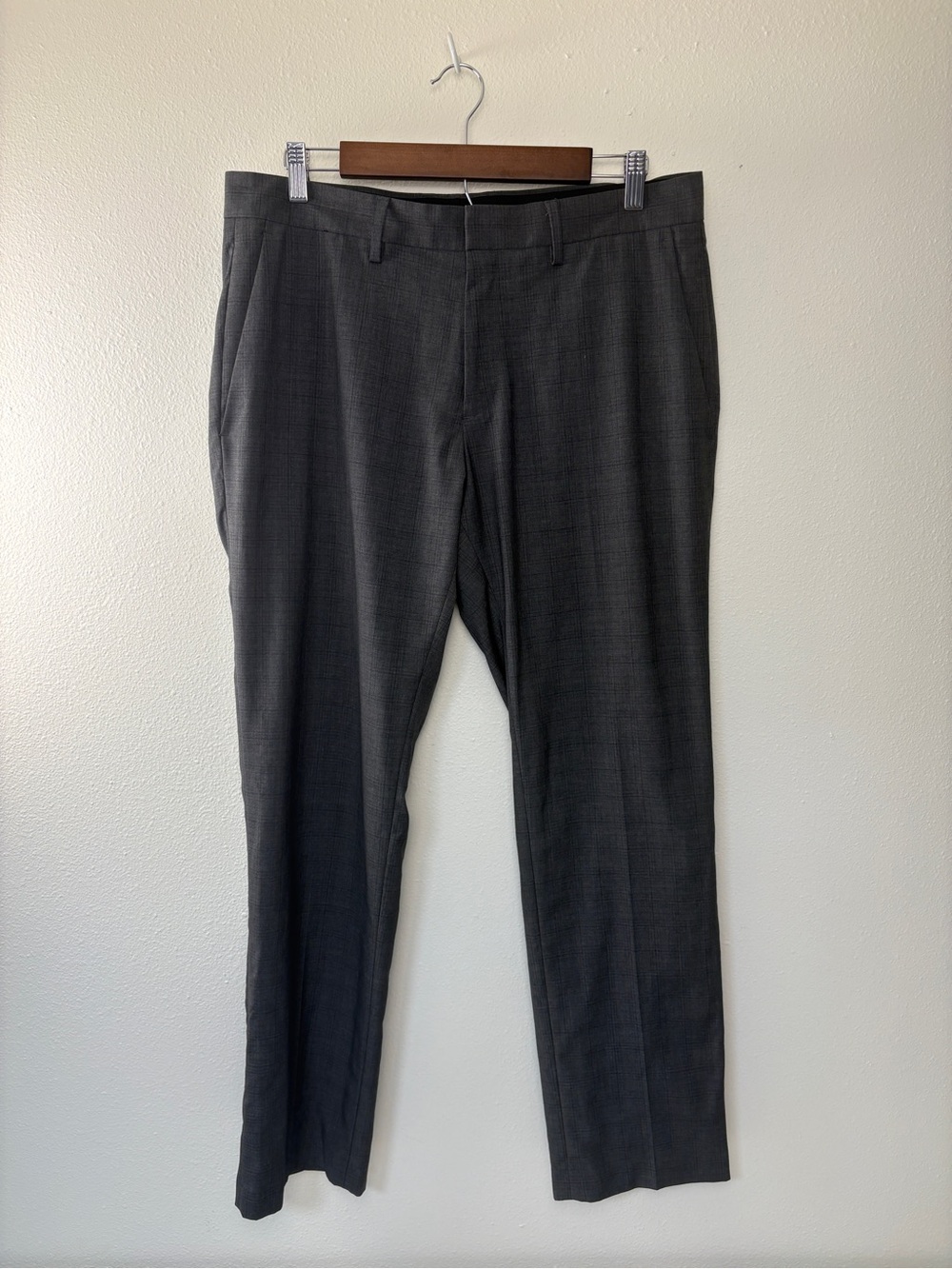 Kenneth Cole Reaction Men's Charcoal Gray Dress Pants Office Work Business